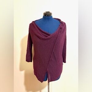 Wooden Ships Purple Cowl Neck Sweater